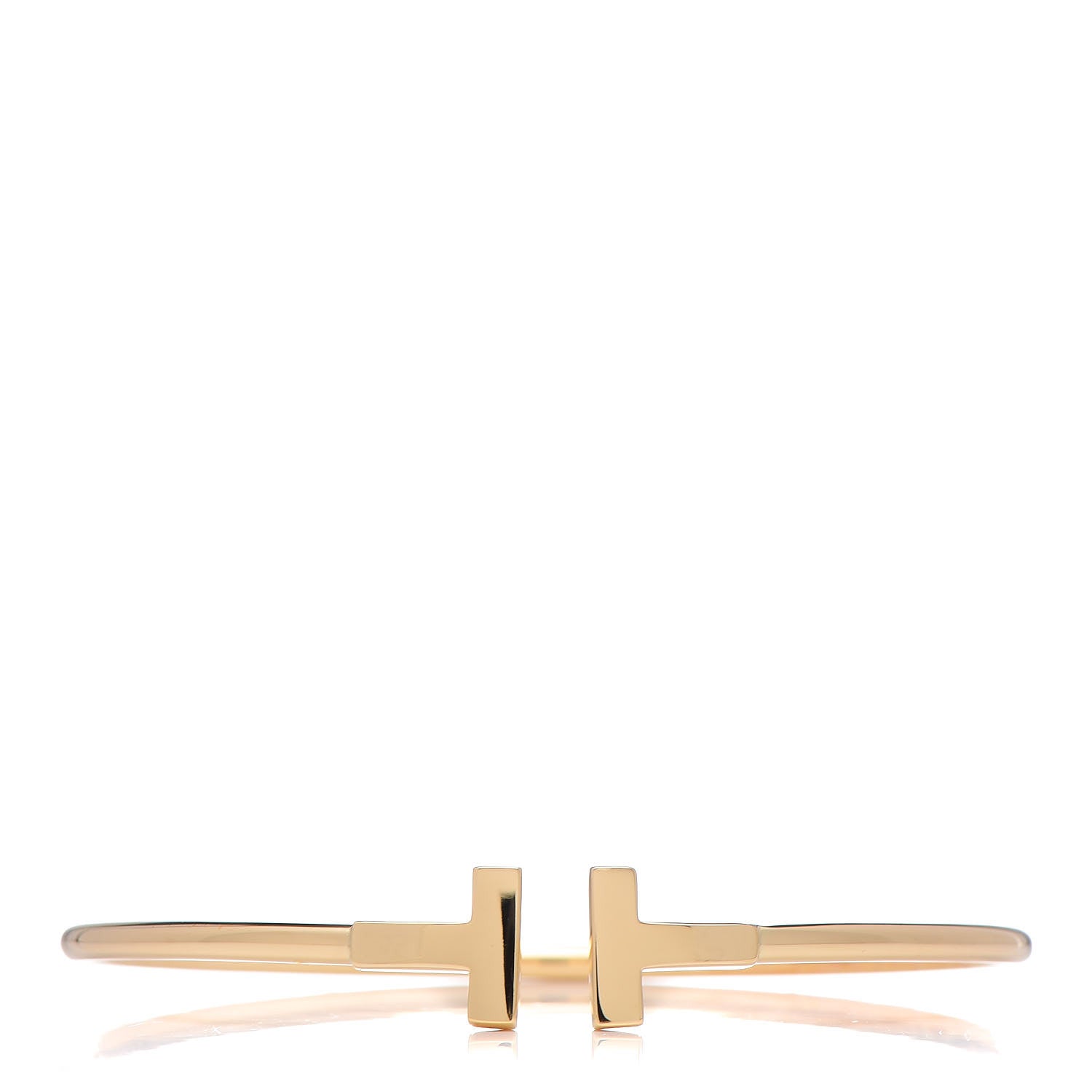 Tiffany 18K Yellow Gold T Wire Bracelet 1 of 4