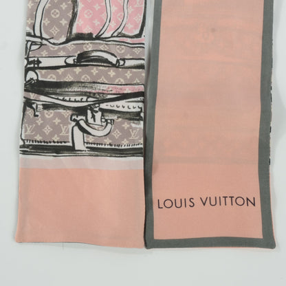 Louis Vuitton Silk Monogram Trunks Bandeau Rose Poudre 3 of 5