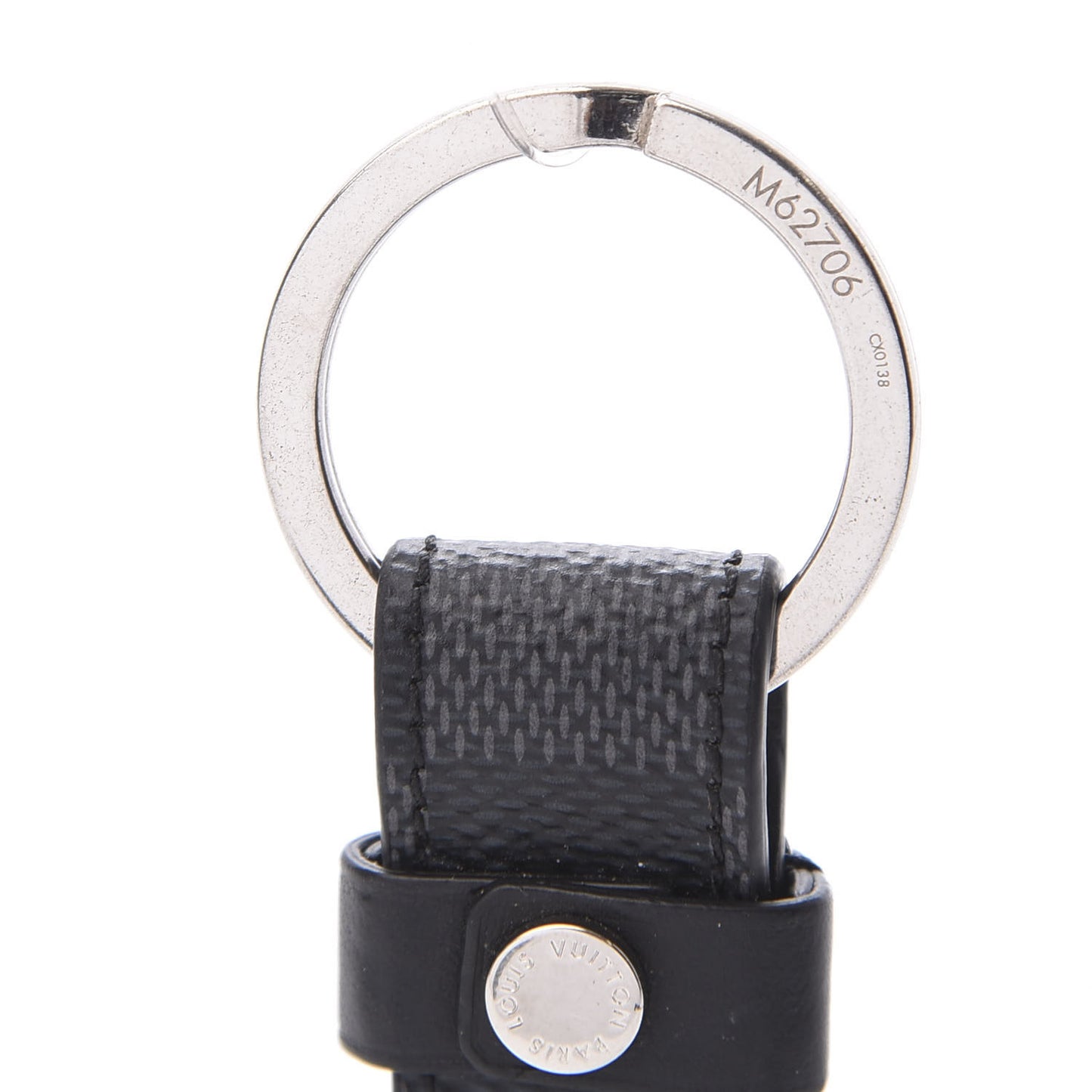 Damier Graphite LV Dragonne Key Holder