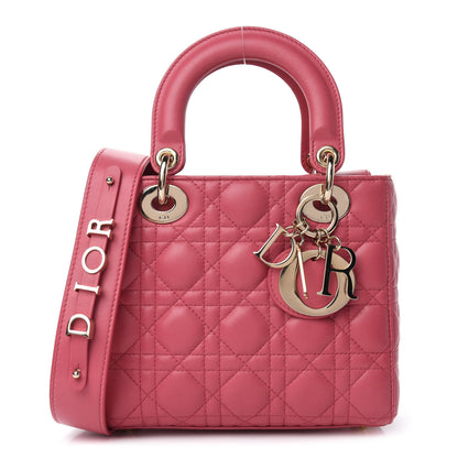 Christian Dior Lambskin Cannage Small My ABCDior Lady Dior Pink Honey 1 of 11