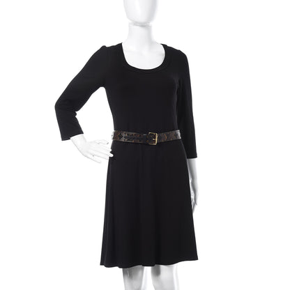 Louis Vuitton Monogram Sequins Eclipse Belt 80 32 Black 2 of 7