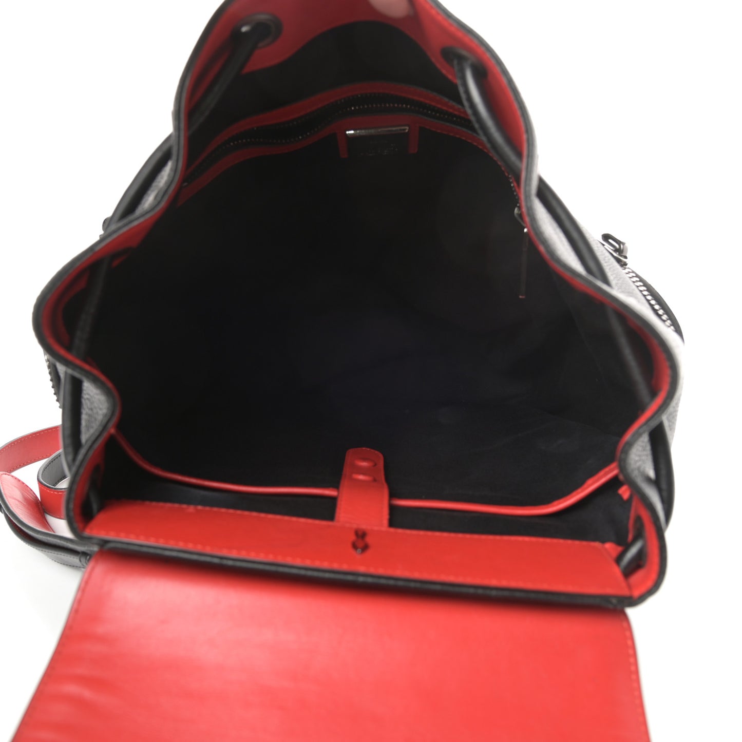 Calfskin Spiked Explorafunk Backpack Black