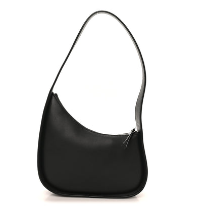The Row Smooth Calfskin Half Moon Shoulder Bag Black 1 of 9