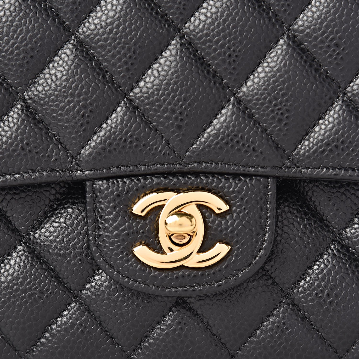 Chanel Caviar Quilted Medium Double Flap Black 8 of 11