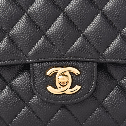 Chanel Caviar Quilted Medium Double Flap Black 8 of 11