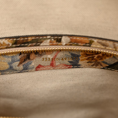 Gucci GG Supreme Monogram Ophidia Flora Print Large Duffle Bag Beige Blue Multicolor 9 of 12