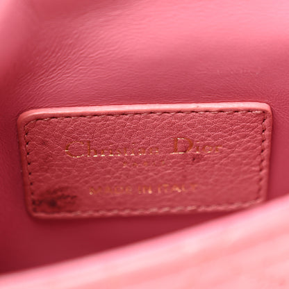 Christian Dior Supple Calfskin Cannage Micro Caro Bag Pink 6 of 9