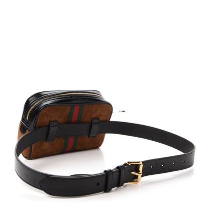 Gucci Suede Small Ophidia Belt Bag 95 38 Brown 3 of 11