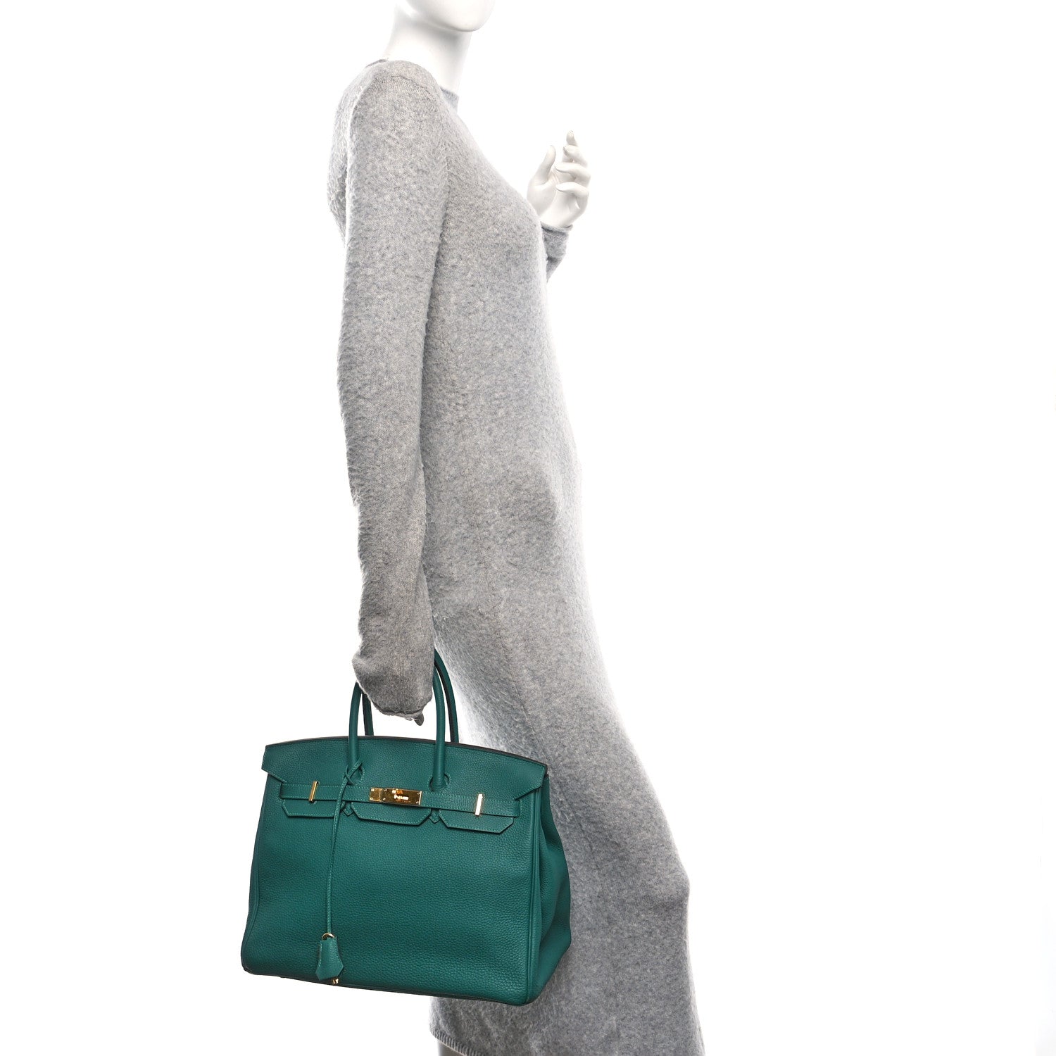 Hermes Togo BIRKIN 35 Malachite 2 of 10