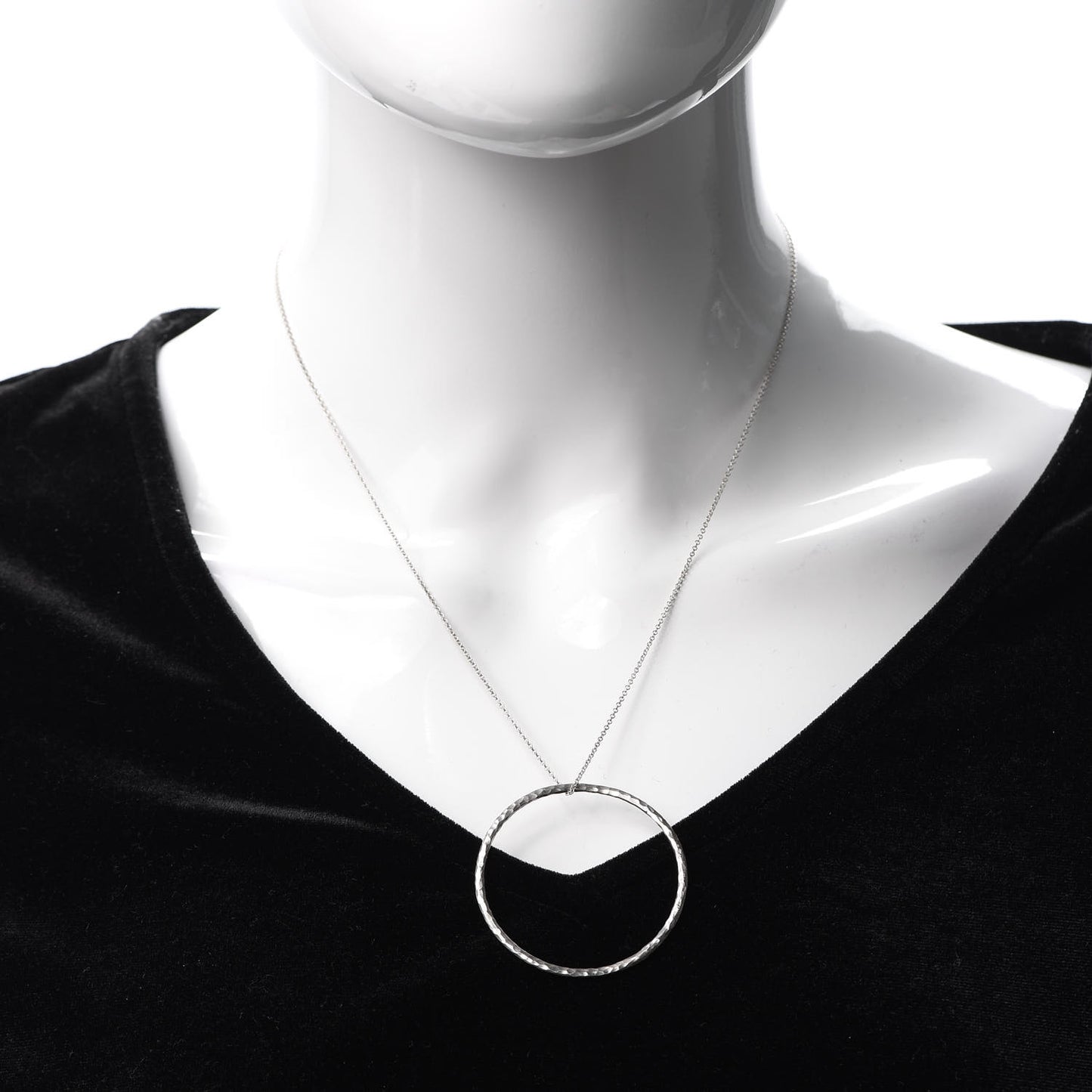 Sterling Silver Paloma Picasso Hammered Circle Necklace