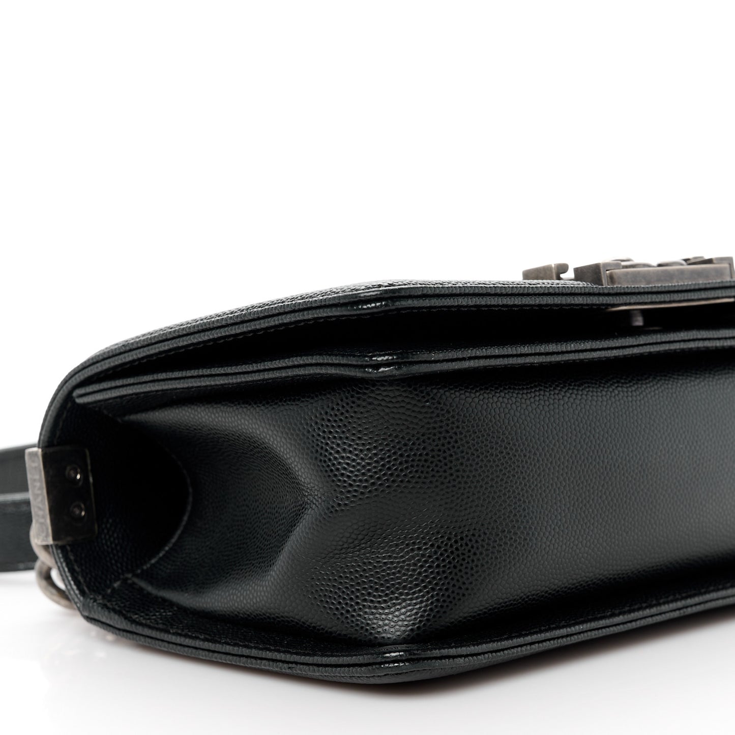Caviar Quilted Small Boy Flap Black