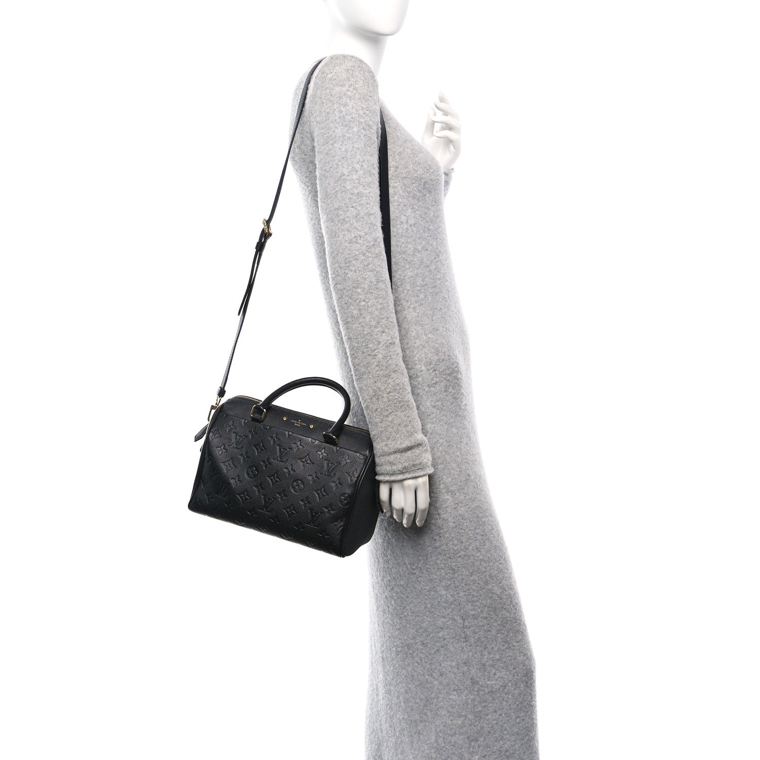 Louis Vuitton Empreinte Speedy Bandouliere 25 NM Black 2 of 9