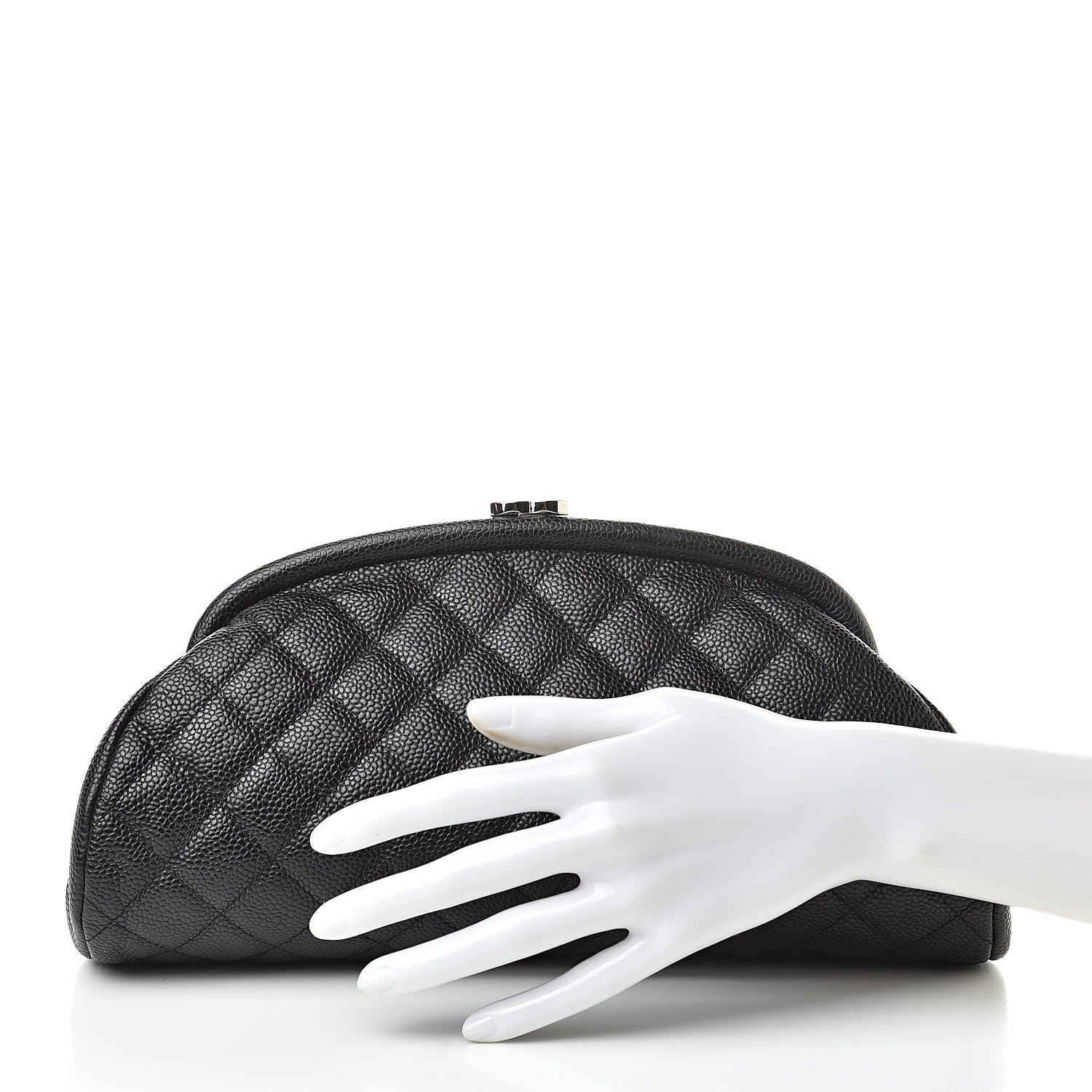 Chanel Caviar Quilted Timeless Clutch Black 2 of 8