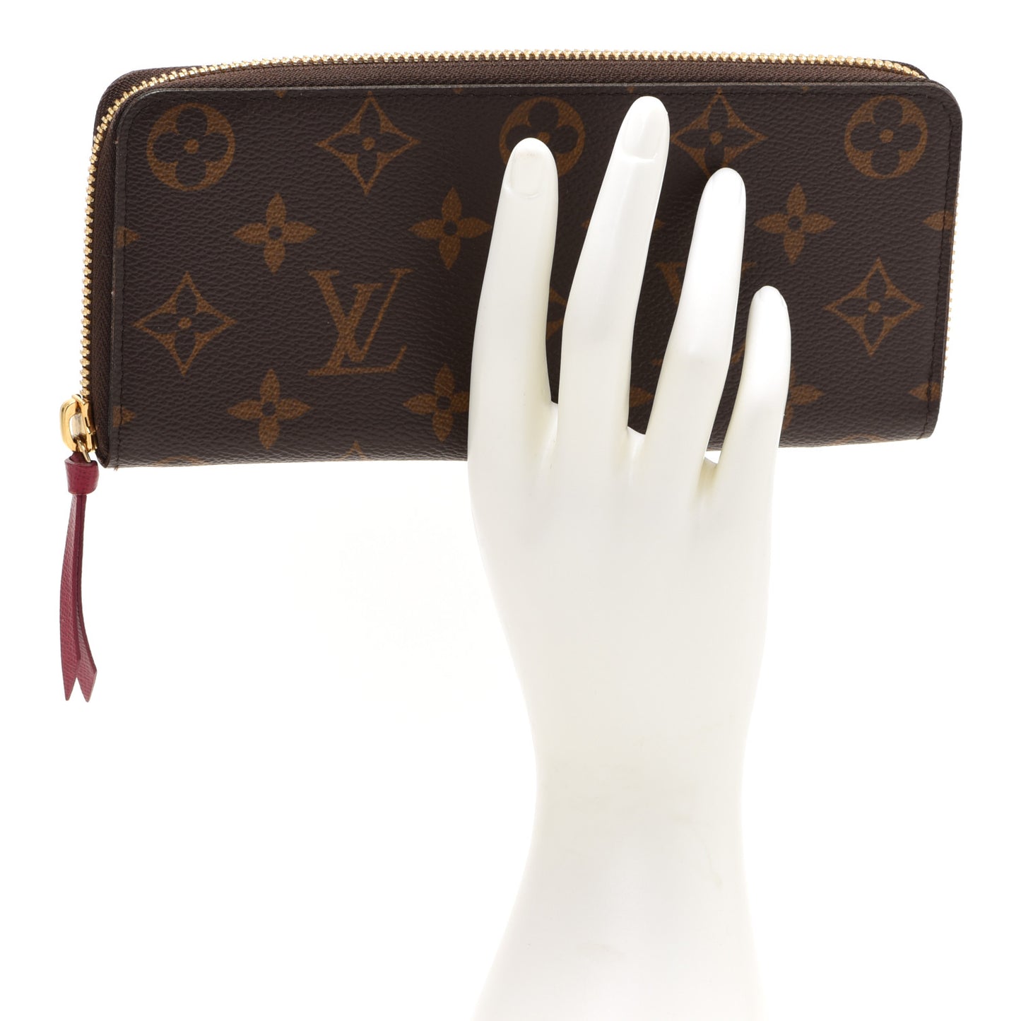 Monogram Clemence Wallet Fuchsia