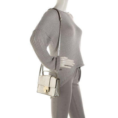 Jimmy Choo Glitter Calfskin Rebel Crossbody Champagne 2 of 7