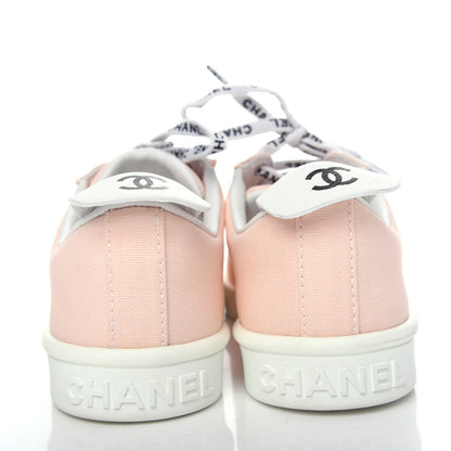 Chanel Canvas Womens Sneakers 38 Light Pink 7 of 11