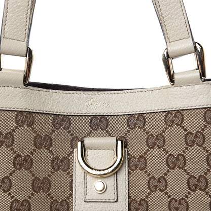 Gucci Monogram Large Abbey Tote Off White 11 of 12