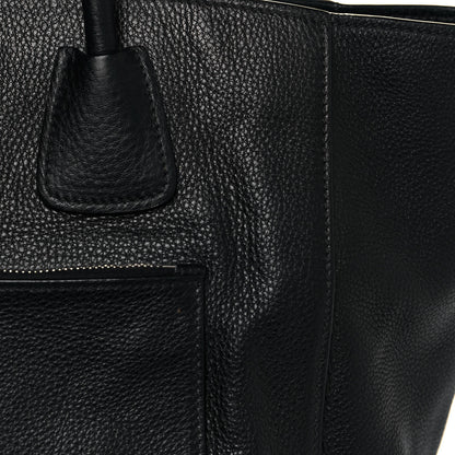 Prada Glace Calf Twin Pocket Tote Black 14 of 26