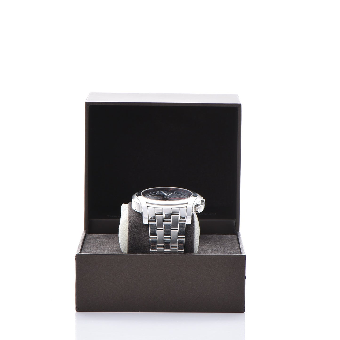 Stainless Steel 42mm 5500 Chronograph Quartz Watch Black