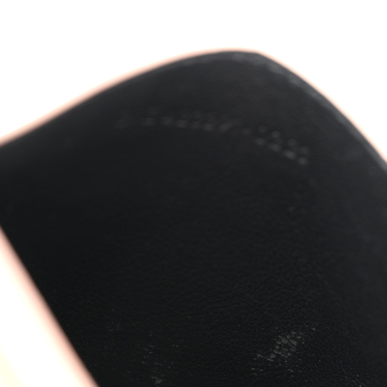 Saint Laurent Grain De Poudre Matelasse Chevron Monogram Credit Card Case Pale Pink 8 of 9