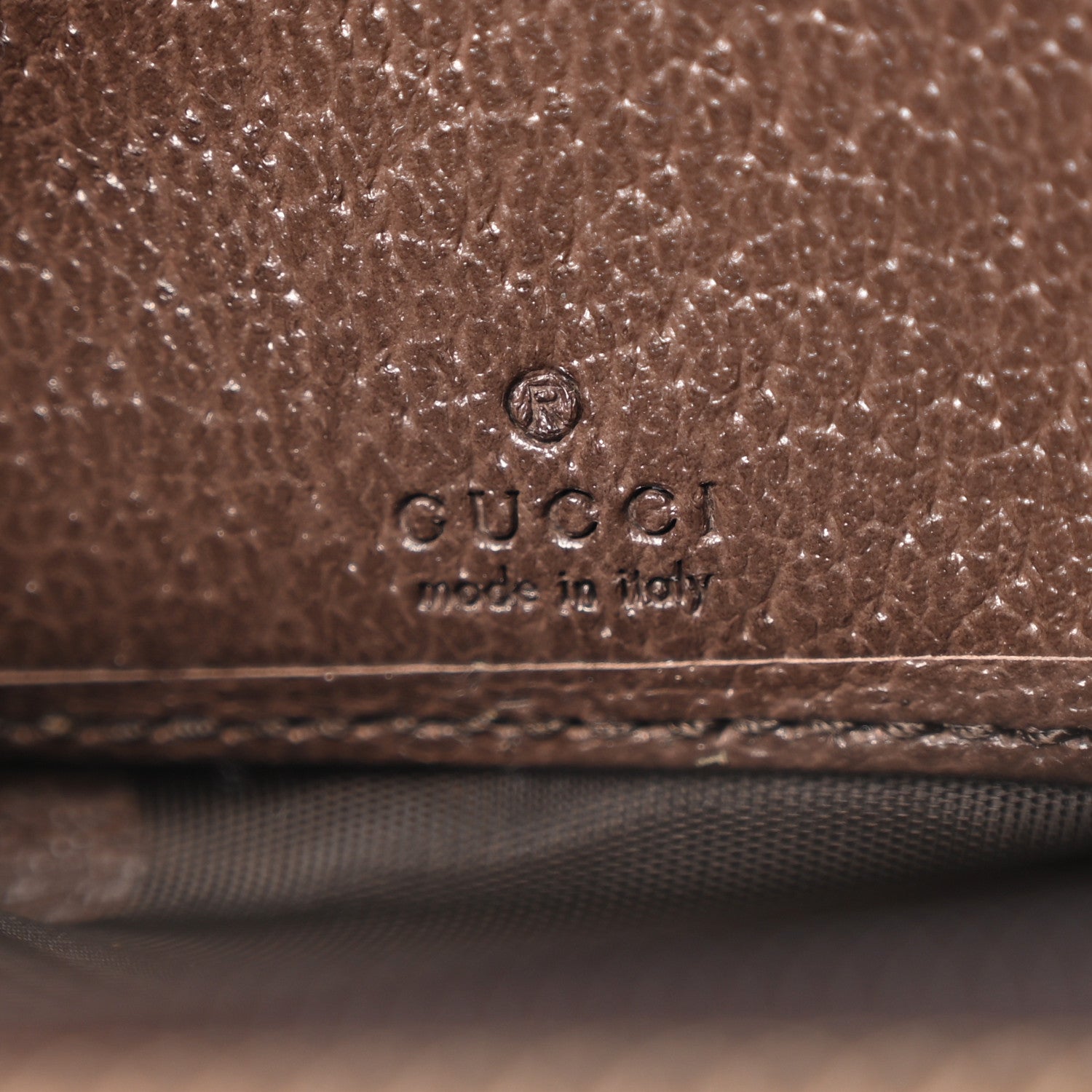 Gucci GG Supreme Monogram Web Ophidia Zip Around Wallet Brown 6 of 7