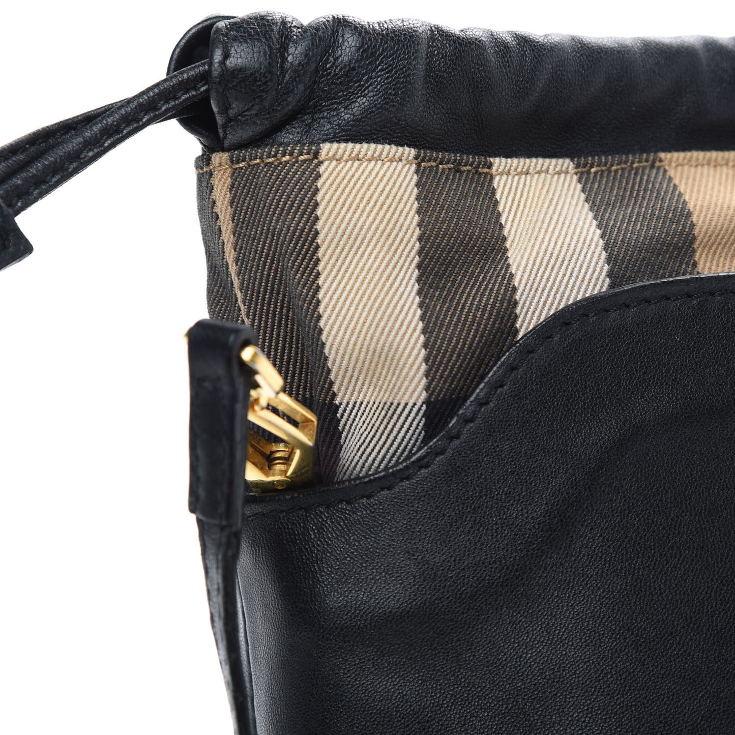 Calfskin House Check Little Crush Black