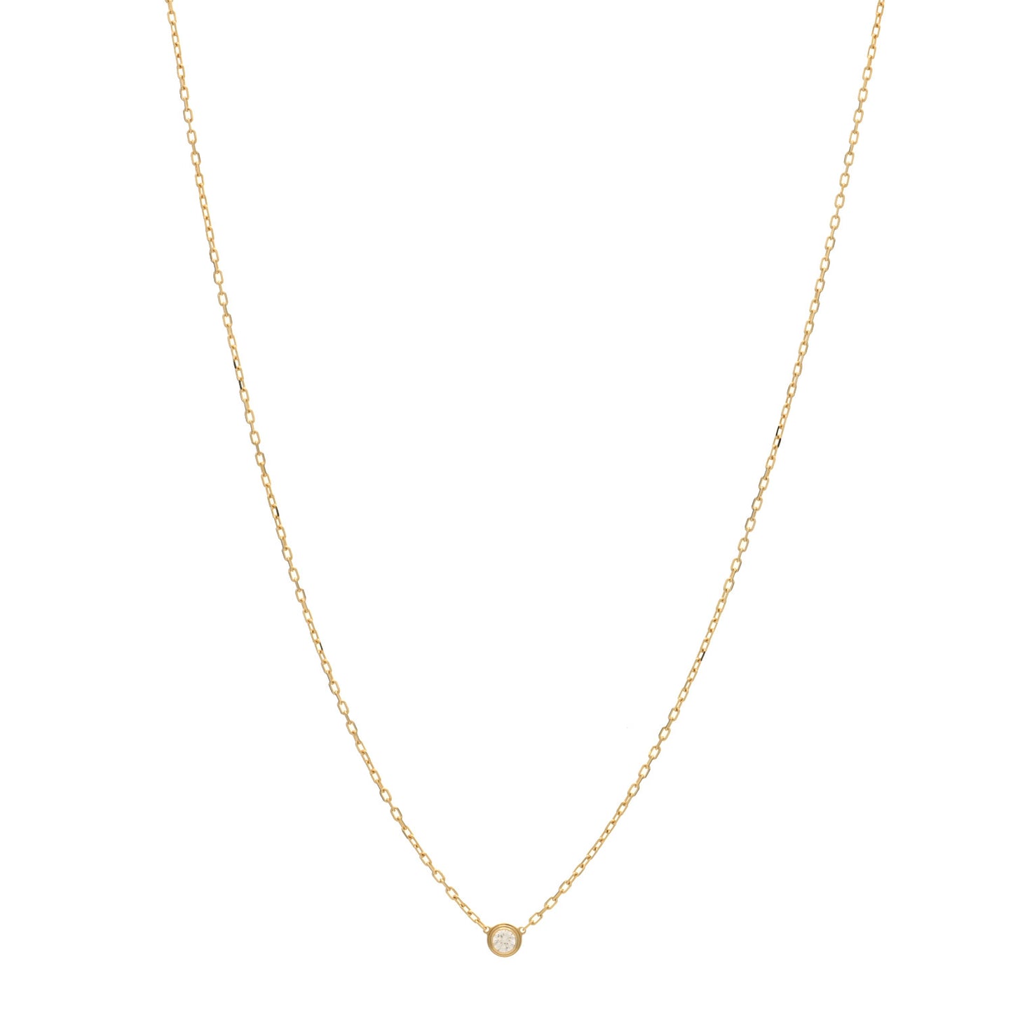 18K Yellow Gold Diamond SM D'Amour Pendant Necklace