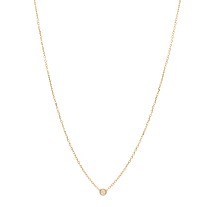 Cartier 18K Yellow Gold Diamond SM D'Amour Pendant Necklace 1 of 4