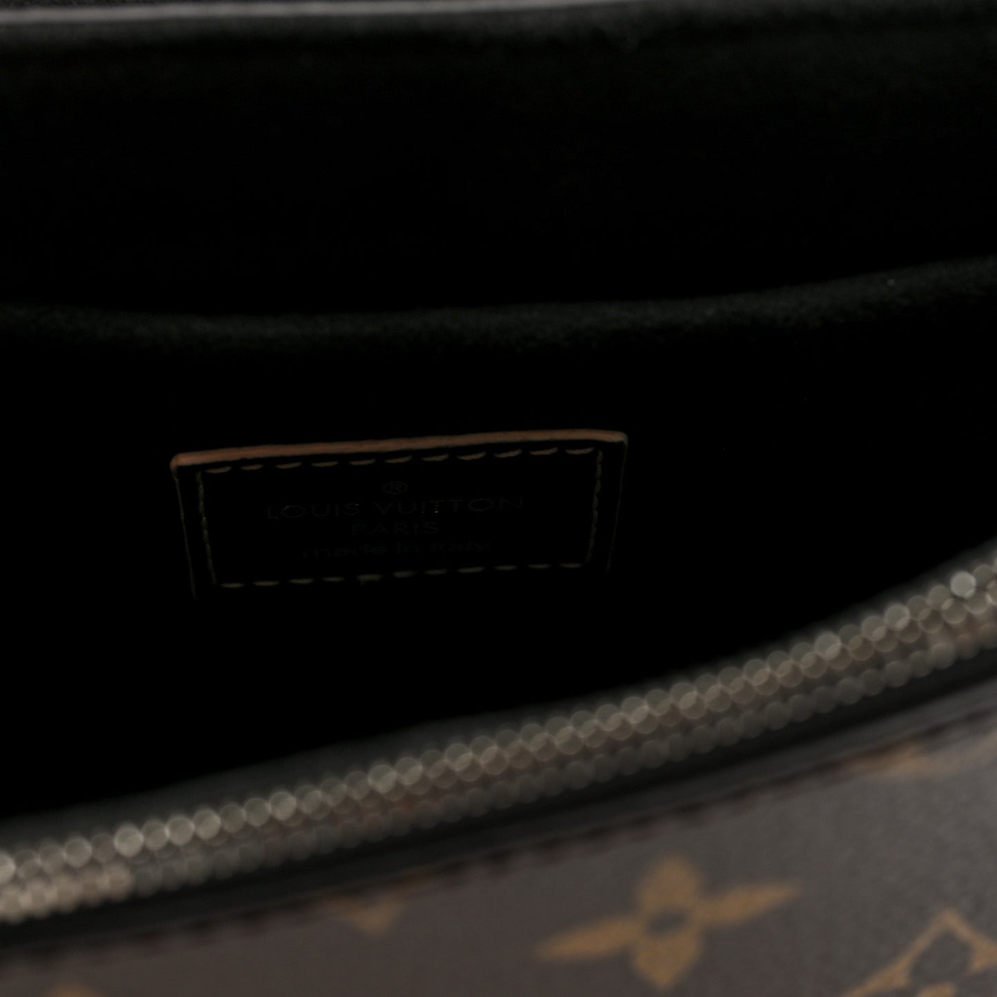 Calfskin Monogram Chain It Bag PM Black