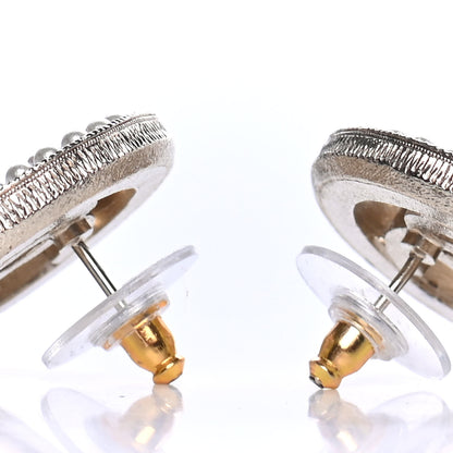 Chanel Pearl CC Round Earrings Gold 3 of 4