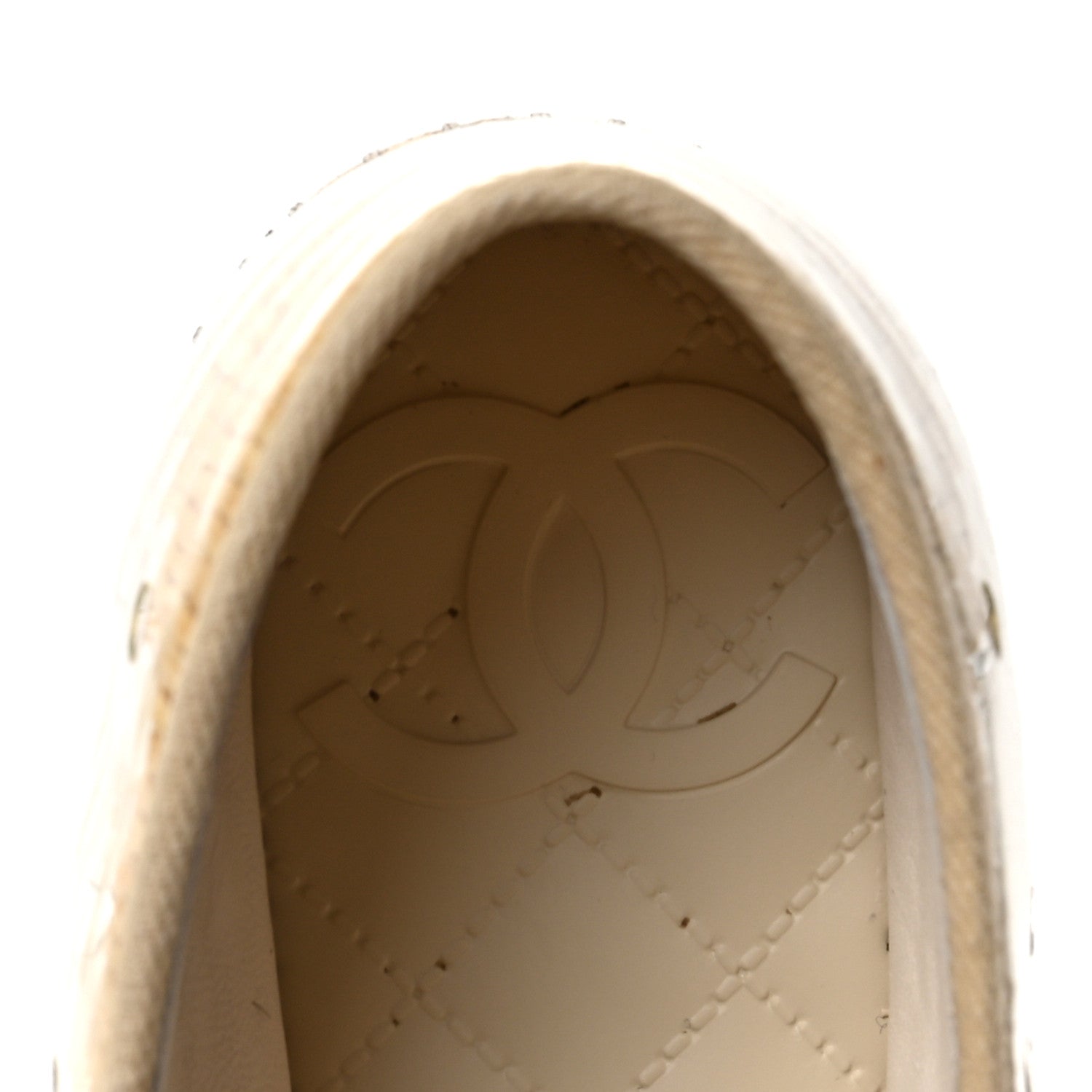 Chanel PVC Raffia CC Espadrilles 38 Beige 7 of 8