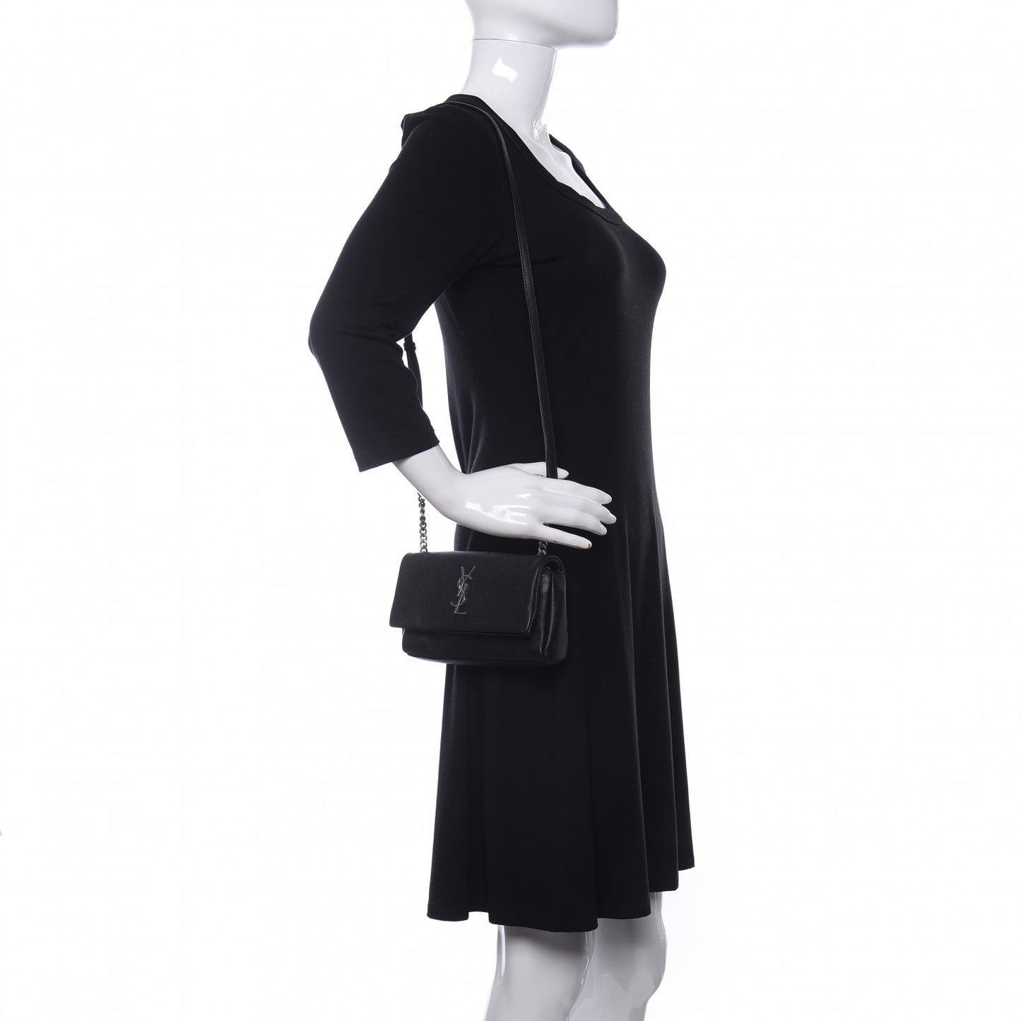Grain De Poudre Monogram Toy West Hollywood Fold-Over Bag Black
