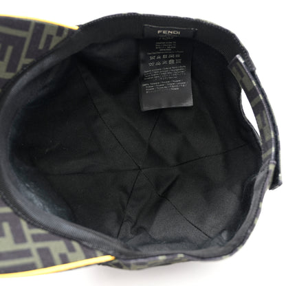 Fendi Canvas FF Reloaded Baseball Hat Tobacco Yellow 7 of 11