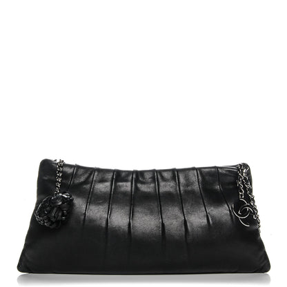 Chanel Lambskin Pleated Tassel Shoulder Bag Black 1 of 8