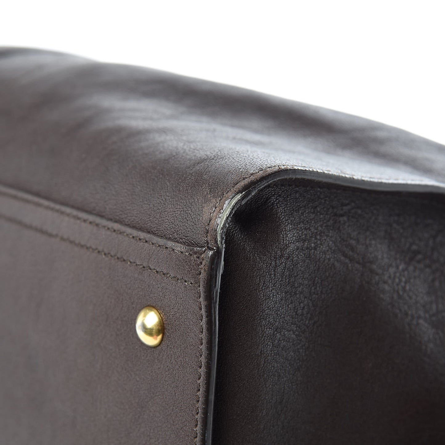 Sheepskin Medium Cabas ChYc Dark Brown