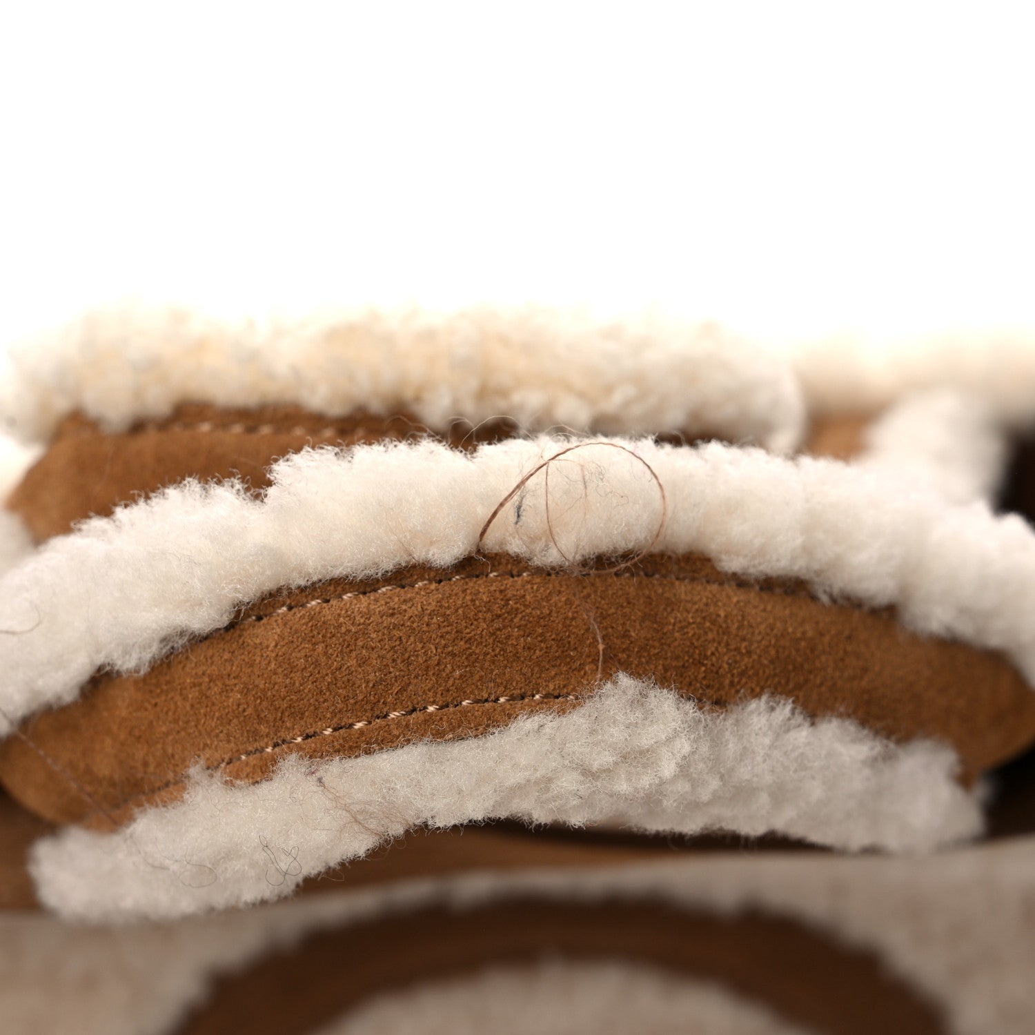 Telfar X UGG Suede Shearling Medium Shopping Bag Natural 13 of 15