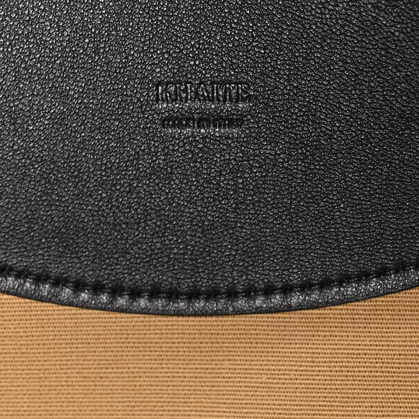 Canvas Calfskin Medium Lotus Tote Black Honey