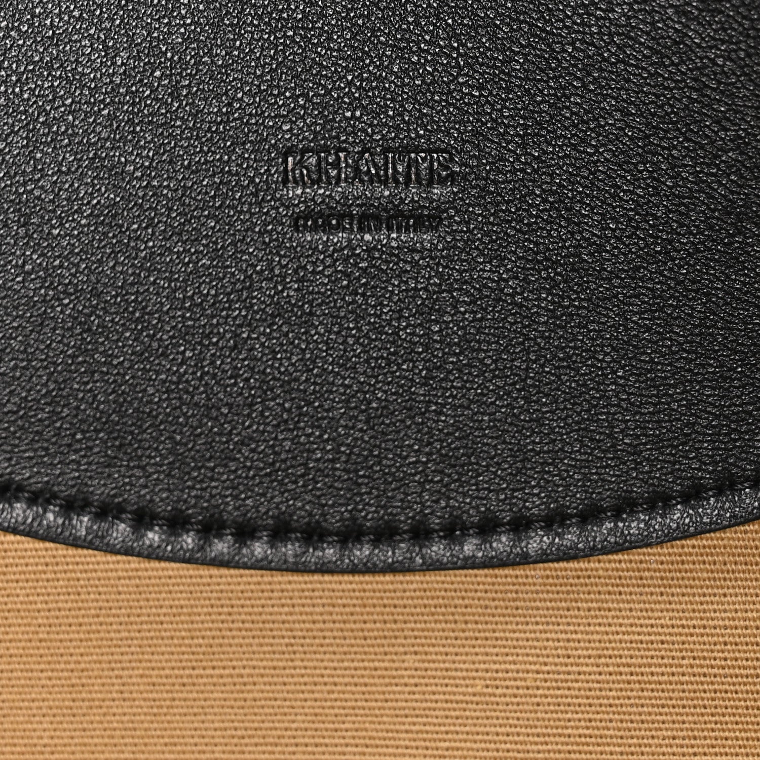 Khaite Canvas Calfskin Medium Lotus Tote Black Honey 7 of 11