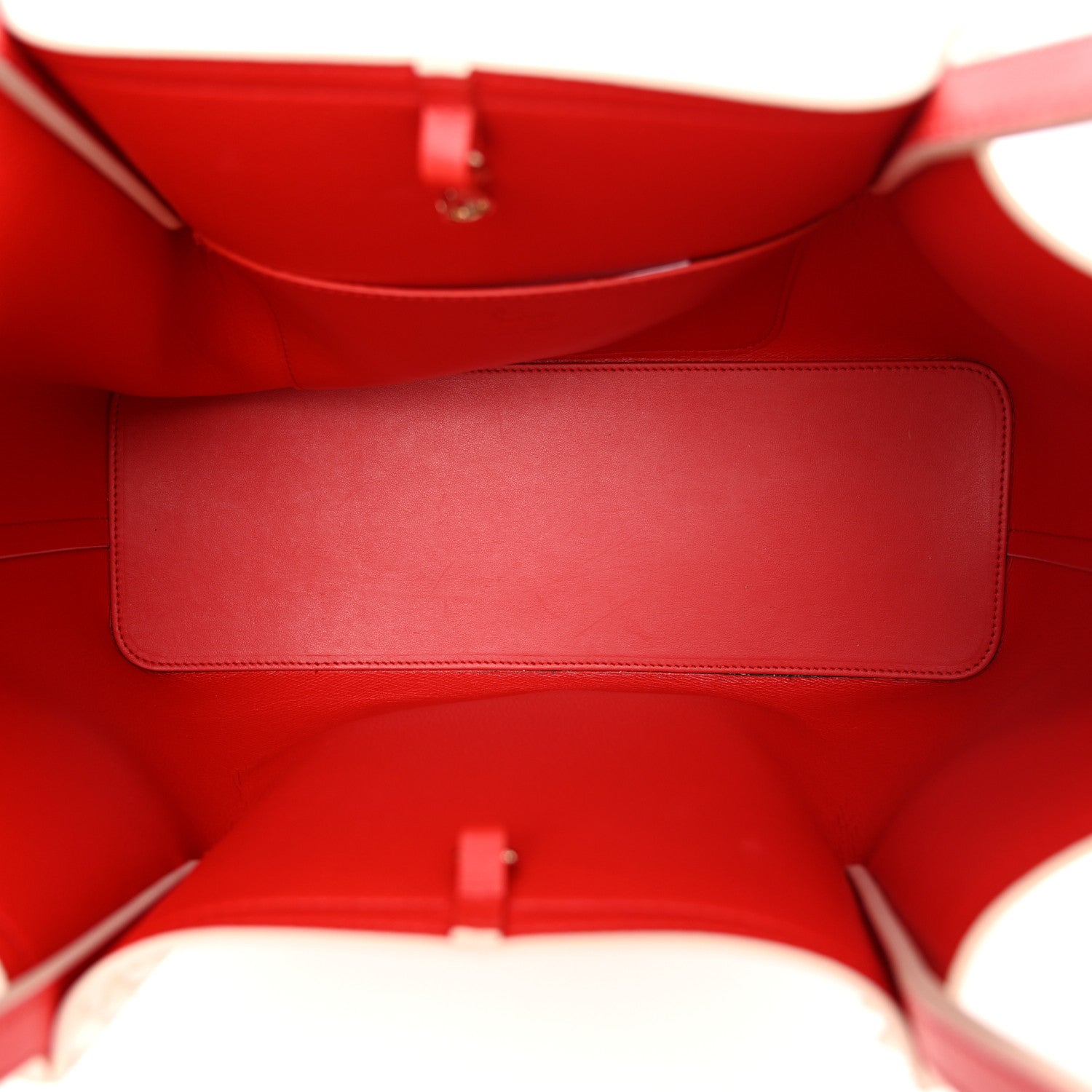 Christian Louboutin Patent Snakeskin Embossed Spiked Cabarock Shopper Tote Leche 5 of 13