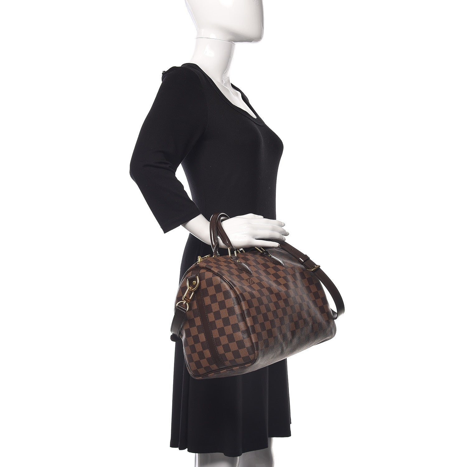 Louis Vuitton Damier Ebene Speedy Bandouliere 30 3 of 10
