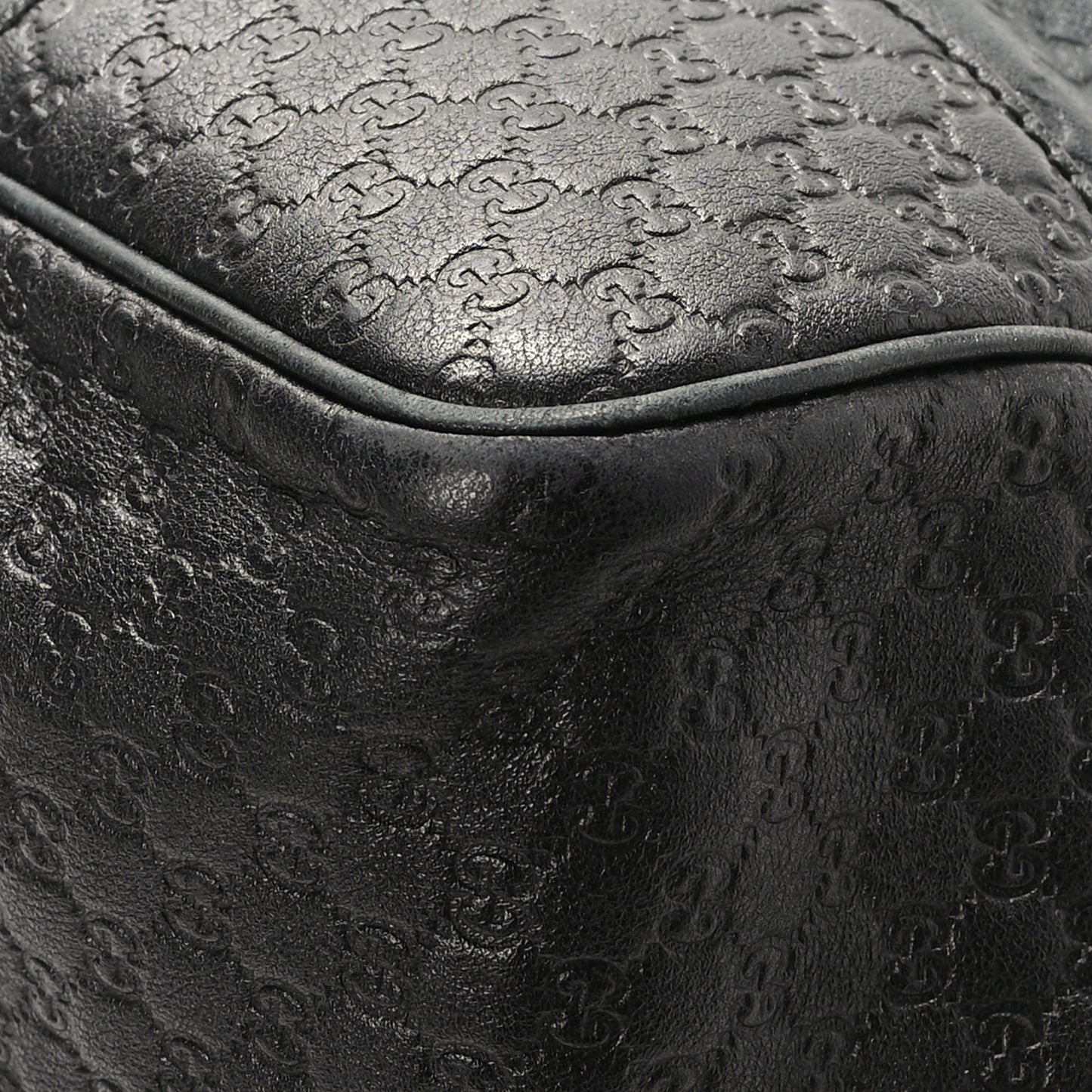 Guccissima Medium Bree Zippered Tote Black