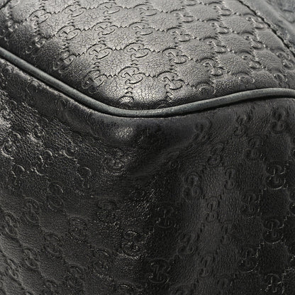 Gucci Guccissima Medium Bree Zippered Tote Black 9 of 13