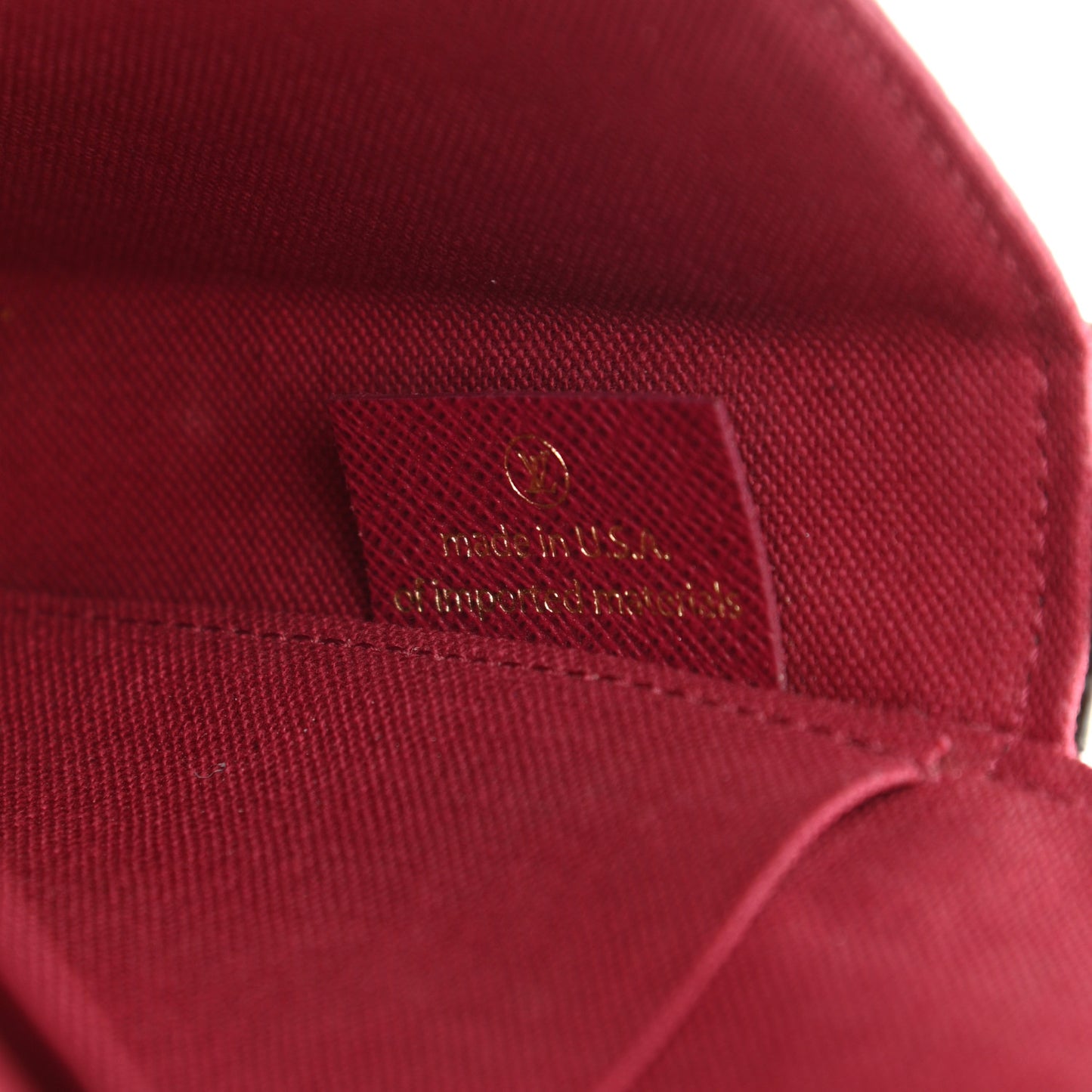 Monogram Pochette Felicie Chain Wallet Fuchsia