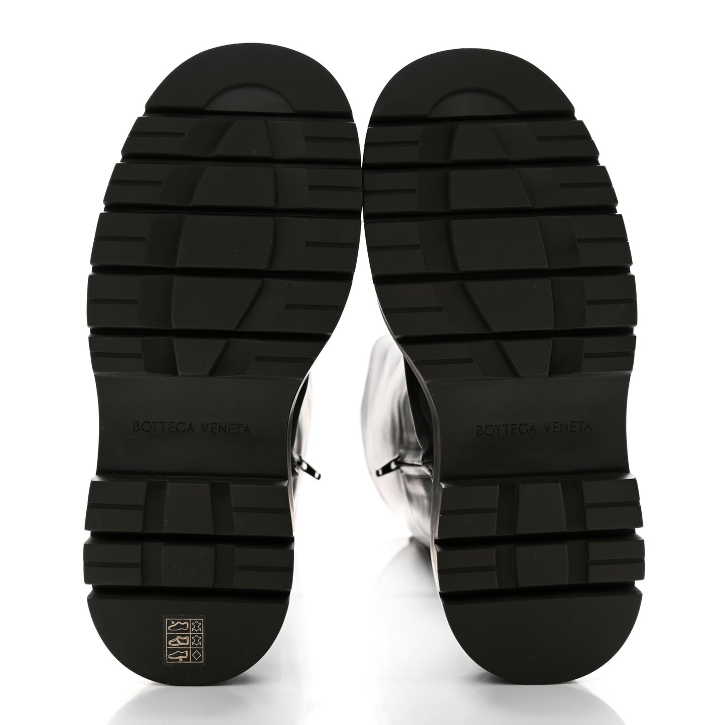Calfskin The Tire High Boots 39.5 Black