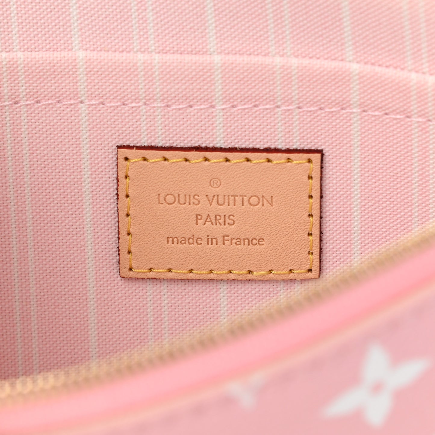 Monogram By The Pool Neverfull MM Pochette Light Pink