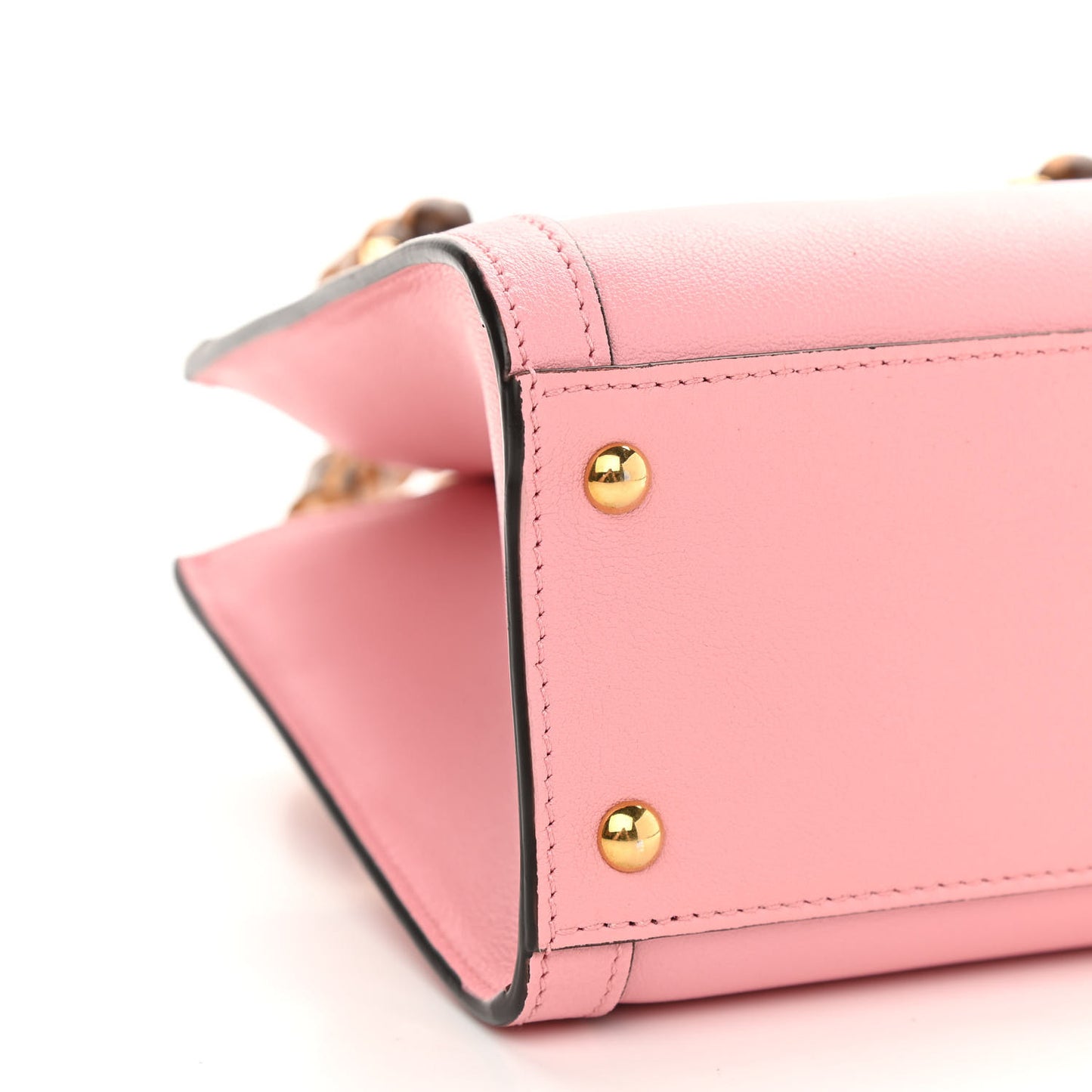 Wonka Grain Calfskin Mini Diana Tote Bag Wild Rose Fuxia Fluo