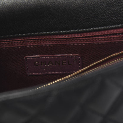 Chanel Caviar Quilted Small Coco Handle Flap Black 6 of 10