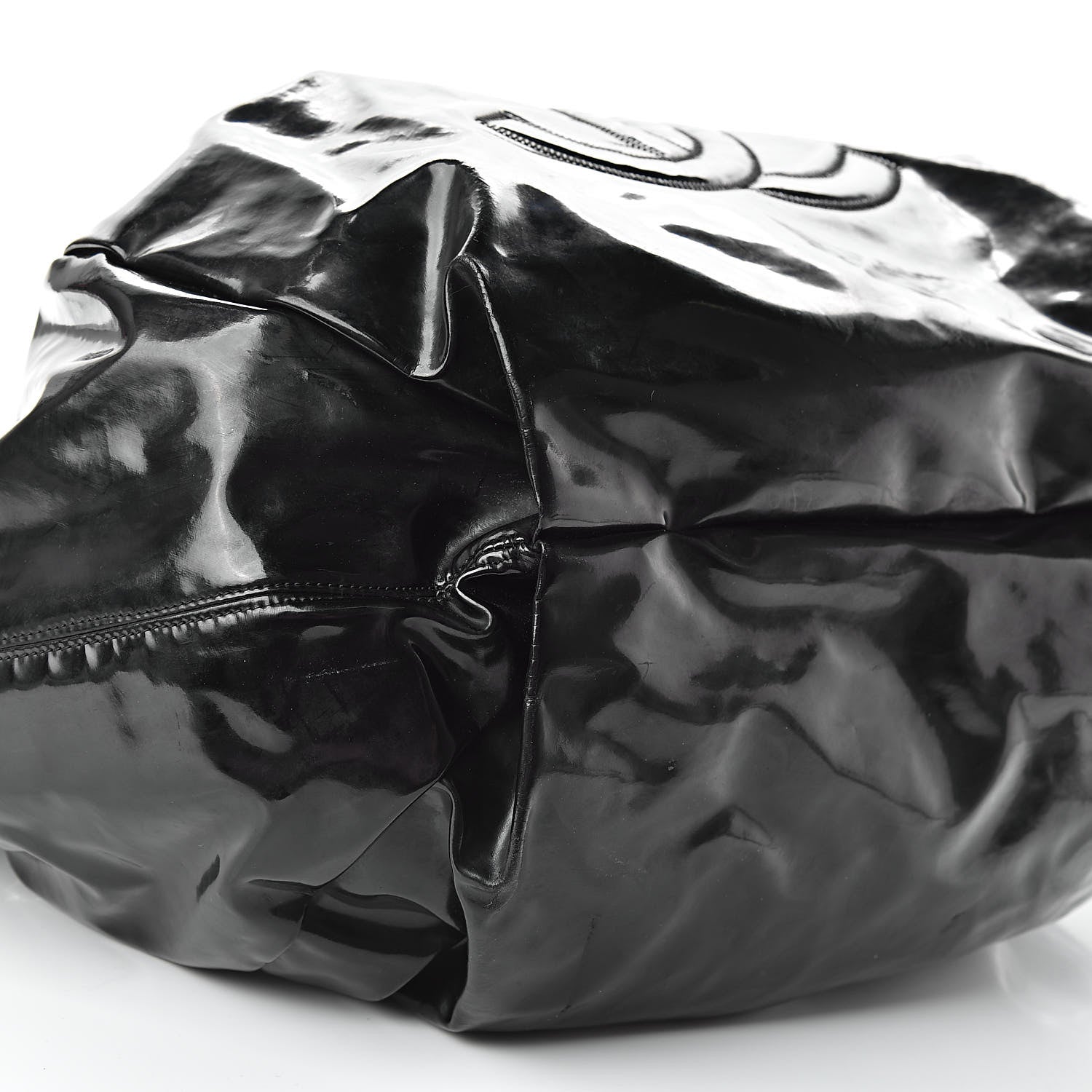 Chanel Vinyl Large Stretch Spirit Cabas Black 9 of 19