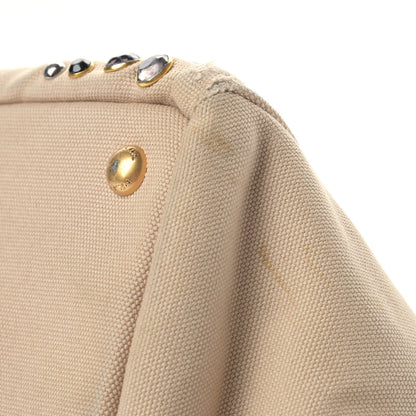 Prada Canapa Crystal Studded Tote Corda 8 of 12