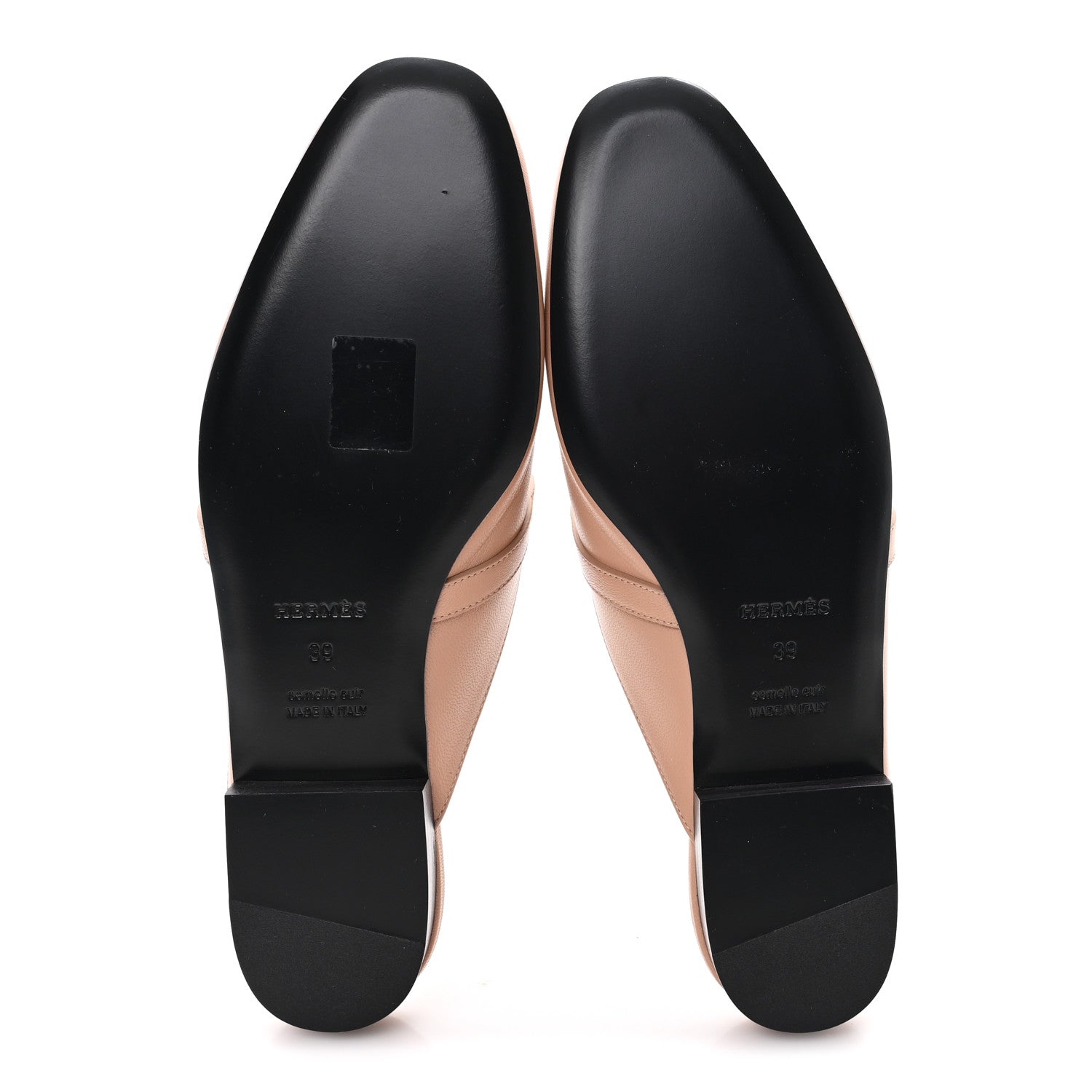 Hermes Calfskin Oz Mules 39 Beige Nude 6 of 10